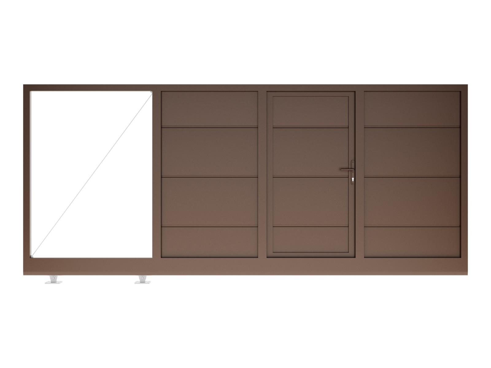 Ворота со встроенной калиткой
